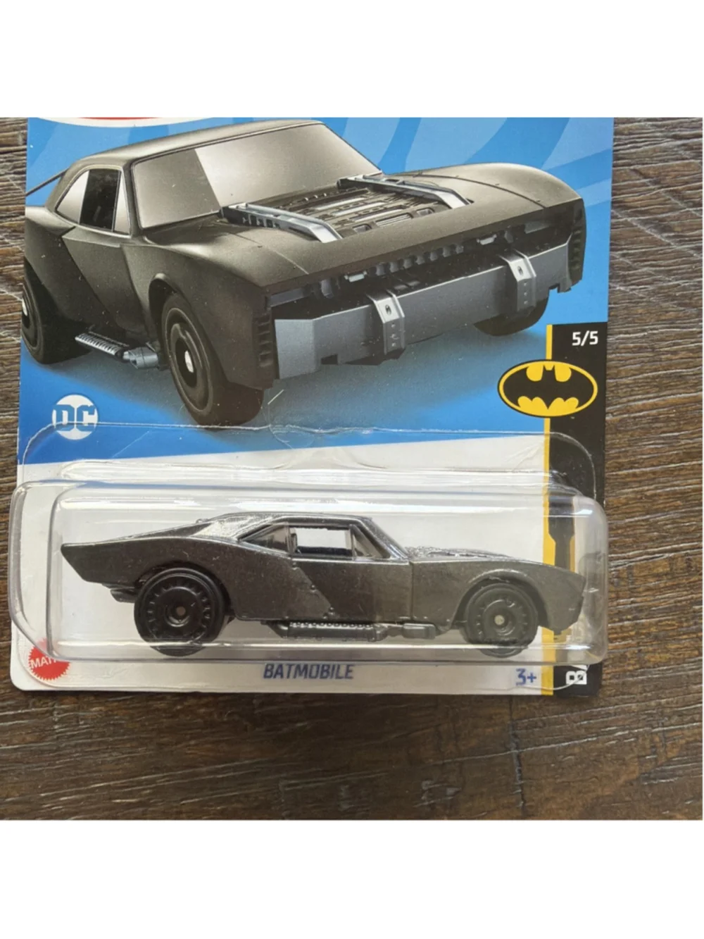 NEW Hot Wheels 2022 the Batman Movie Batmobile Gray, 178/250 Scale